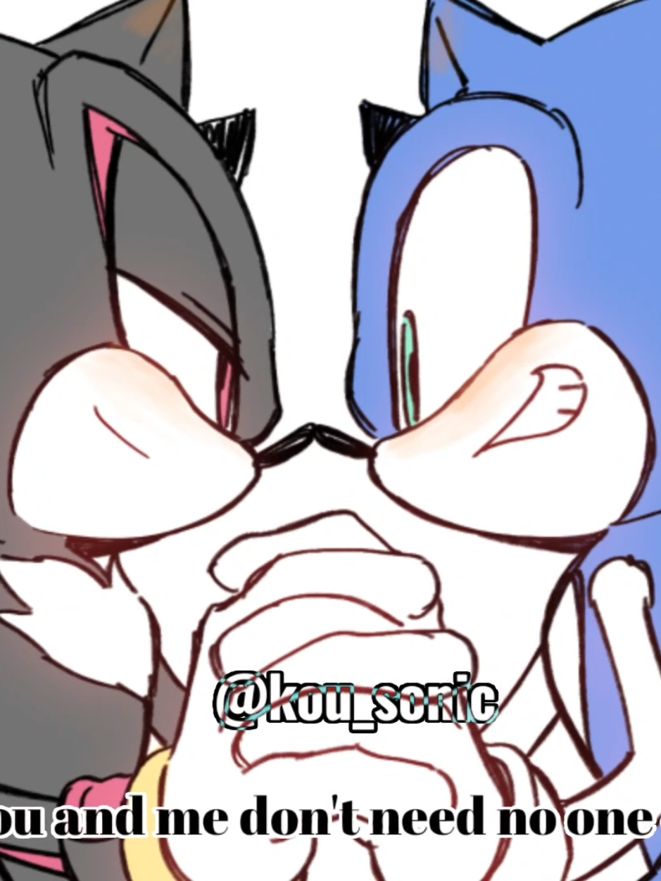 🖤💙 . . song : @ Yolted_ . . 이 노래 너무 좋아하는데 소닉 버전 ai노래 추천에 떠서 낙서함 . . #shadonic #sonicthehedgehog #sonadow #shadowthehedgehog 