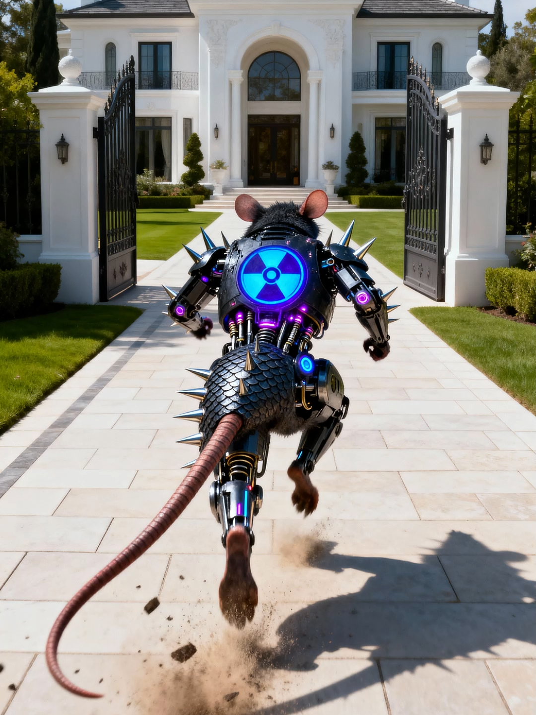 مياو رما قنبله علي الفار الروبوت والفار راح لمياو البيت😱 . . . . . . . . . #ai #cat #aiart #orangecat #aicat #catstory #shorts #aicats #viral #cutecat #catlover