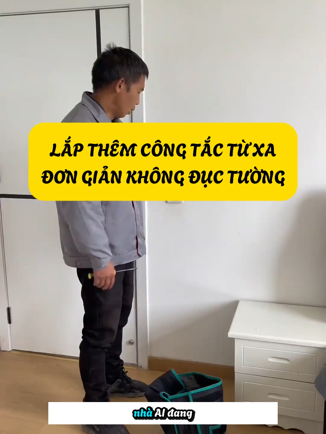 Lắp Thêm Công Tắc Không Dây Đơn Giản Không Cần Đục Tường #kinhcanreview #nhadep #suachuadien #meohay