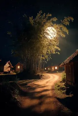 Suasana malam di pedesaan selalu punya cerita… Cahaya bulan, jalan tanah, dan bunyi sunyi yang bikin hati tenang. 🌙✨ Kadang ketenangan sederhana adalah kebahagiaan yang sebenarnya.#f#fypf#fypシf#fypdongp#pedesaans#suasanamalam  #calmmood