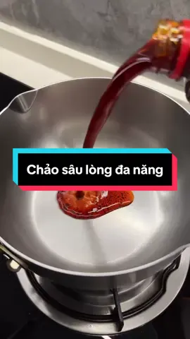 😮: Chảo gì chảo gì  😎: Chảo sâu lòng đa năng chiên rán nấu nhà Engler 😍 #chaoinox #giadung 