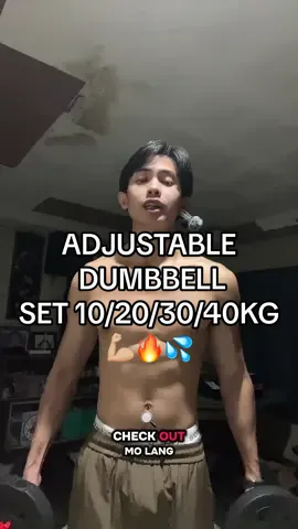 Adjustable dumbbell set na 5-in-1: dumbbell, barbell, kettlebell, push-up support. Perfect para sa home workouts at budget-friendly na gym setup. #workoutfromhome #homeworkout #dumbellset #gym 