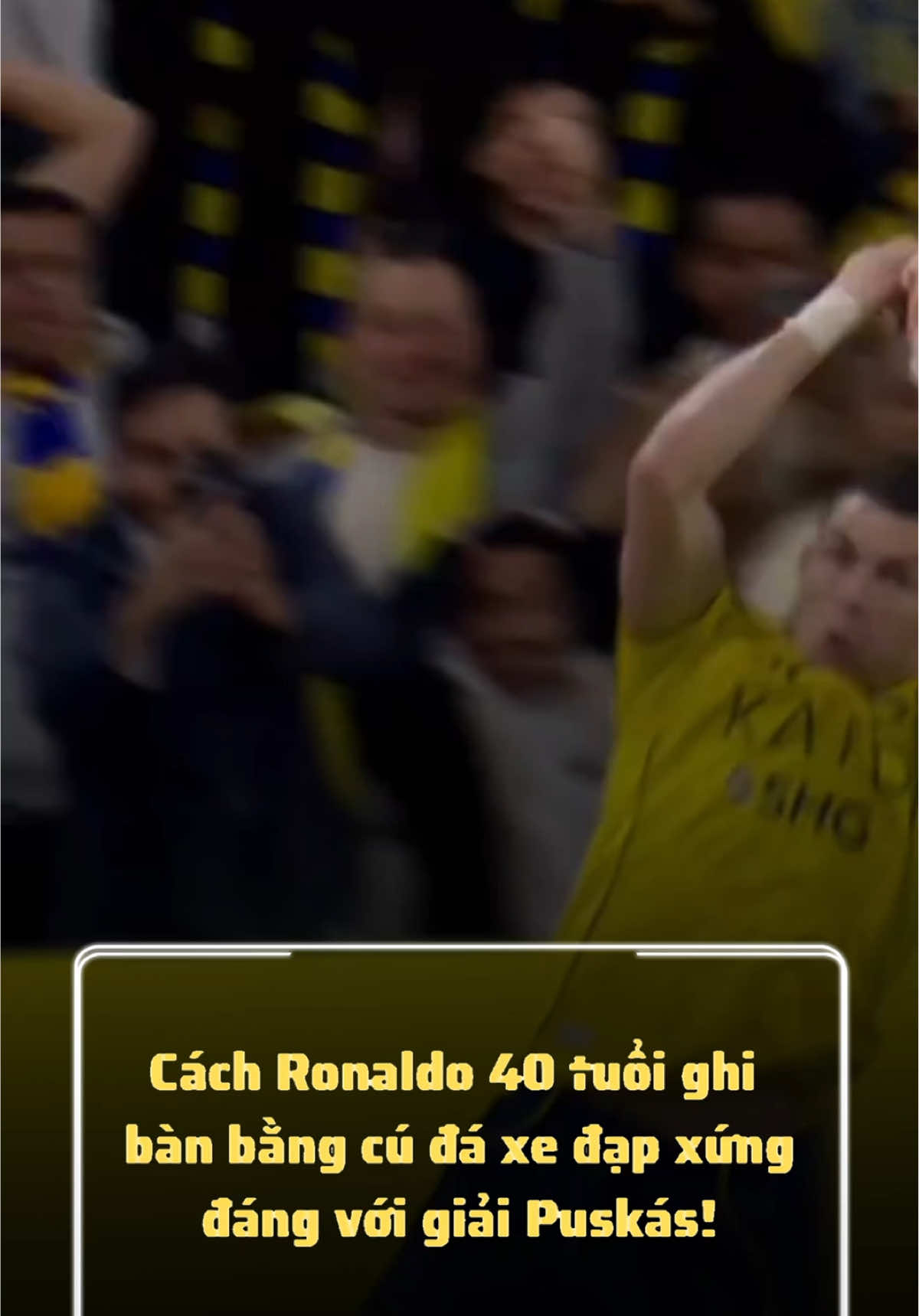 Cách Ronaldo 40 tuổi ghi bàn bằng cú đá xe đạp xứng đáng với giải Puskás! #fyp #foryou #bongda #football #ronaldo 