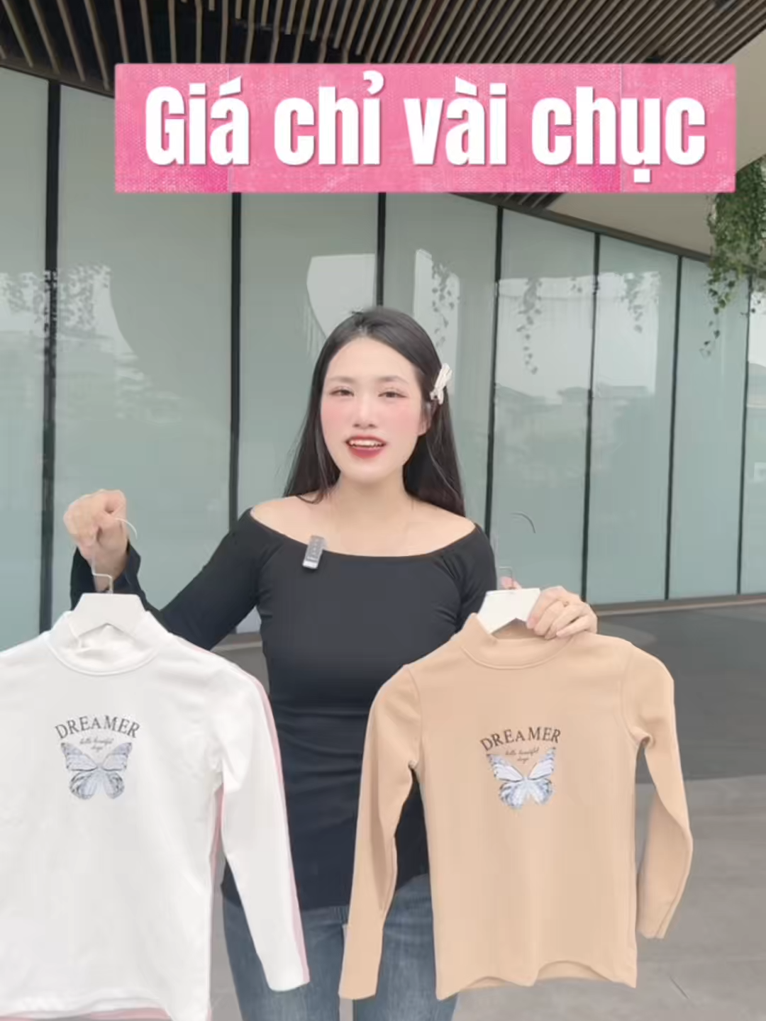 Áo giữu nhiệt nỉ nhung cổ 3cm dành cho bé gái 18-48kg#giamgia#muatheomagiamgia#begai#aogiunhietchobe#aogiunhiet#sansales#sanvoucher