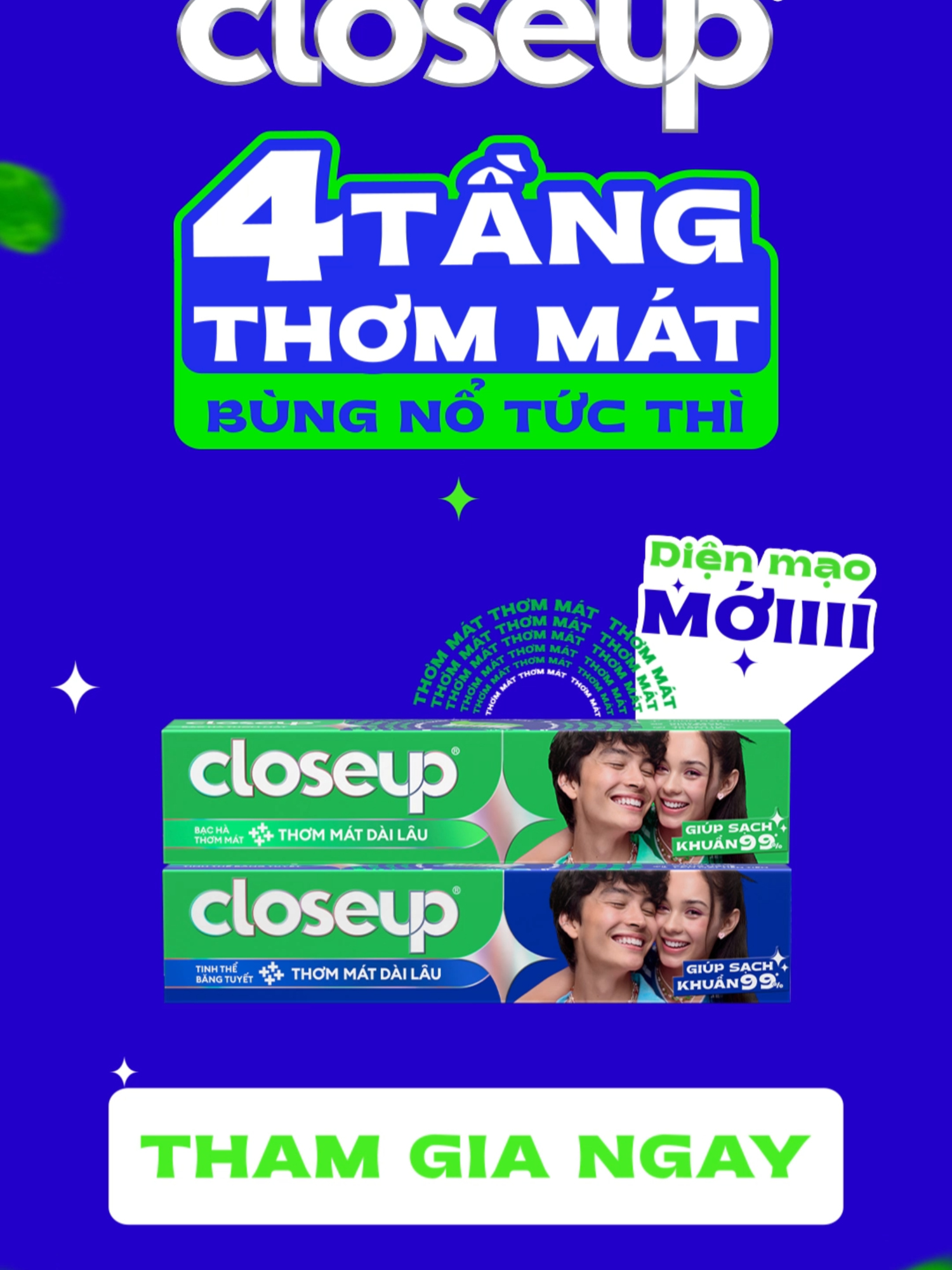 Closeup THƠM MÁT bùng nổ với DIỆN MẠO MỚI. Trải Nghiệm Ngay! #4tangthommat #closeupvn #hợptáccùngunilever