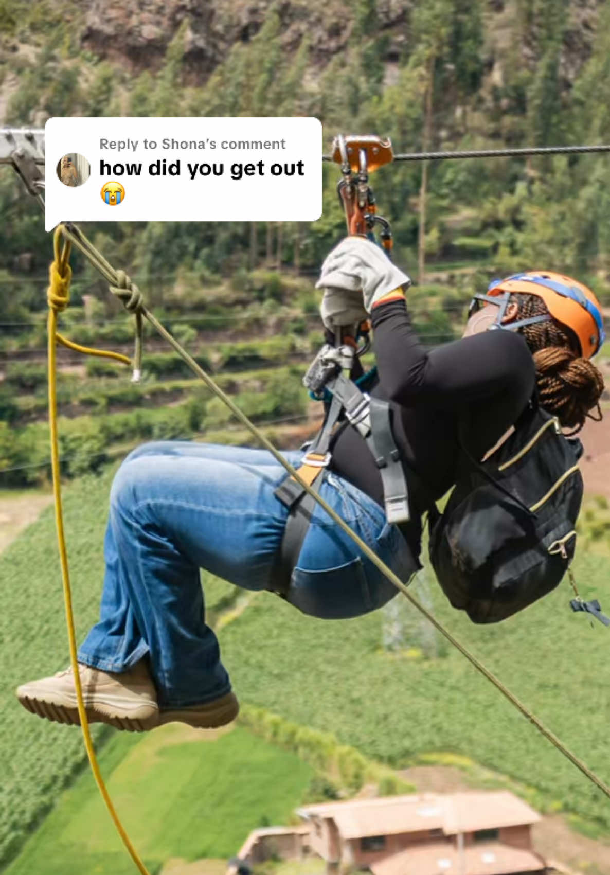 Replying to @Shona it’s easier and faster going down #peru #skylodgeadventuresuites #adrenaline #ti3rraperu #zipline 