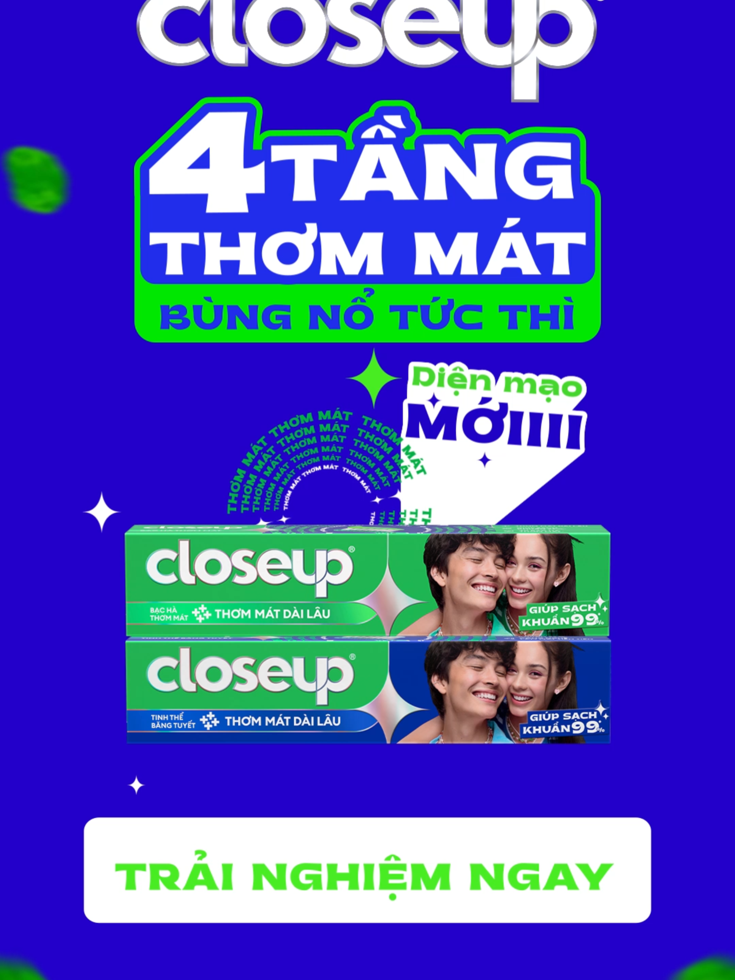 Closeup THƠM MÁT bùng nổ với DIỆN MẠO MỚI. Trải Nghiệm Ngay! #4tangthommat #closeupvn #hợptáccùngunilever