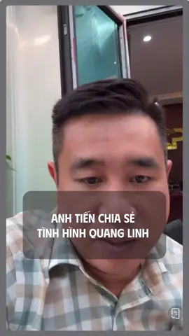 Anh tiến chia sẻ tình hình Quang Linh #tiennguyen_cscp #teamchauphi #quanglinhvlog 