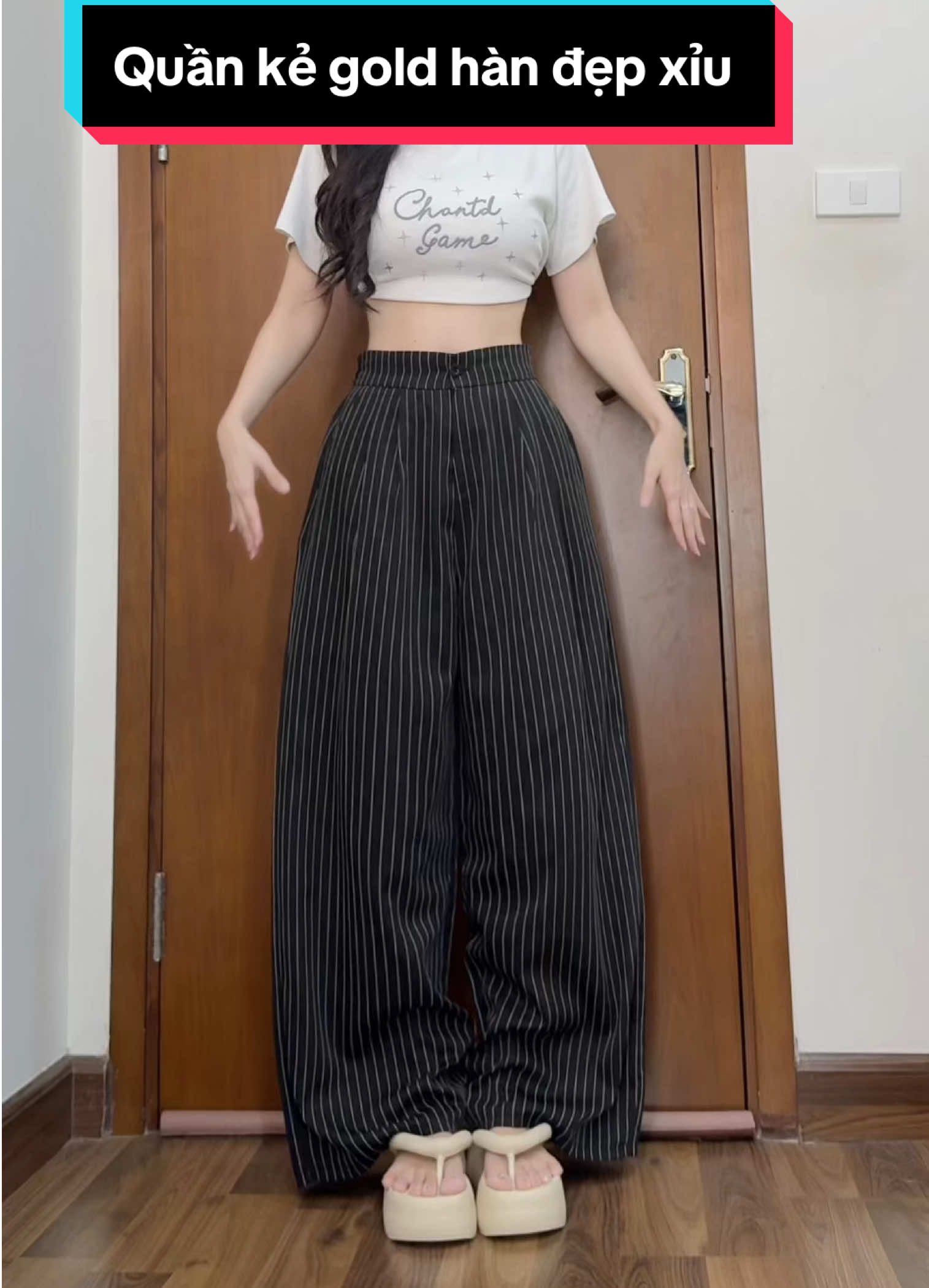 Quần kẻ gold hàn siu hottt #N #phanhriviuuu #xuhuong #reviewquanao #outfitideas 