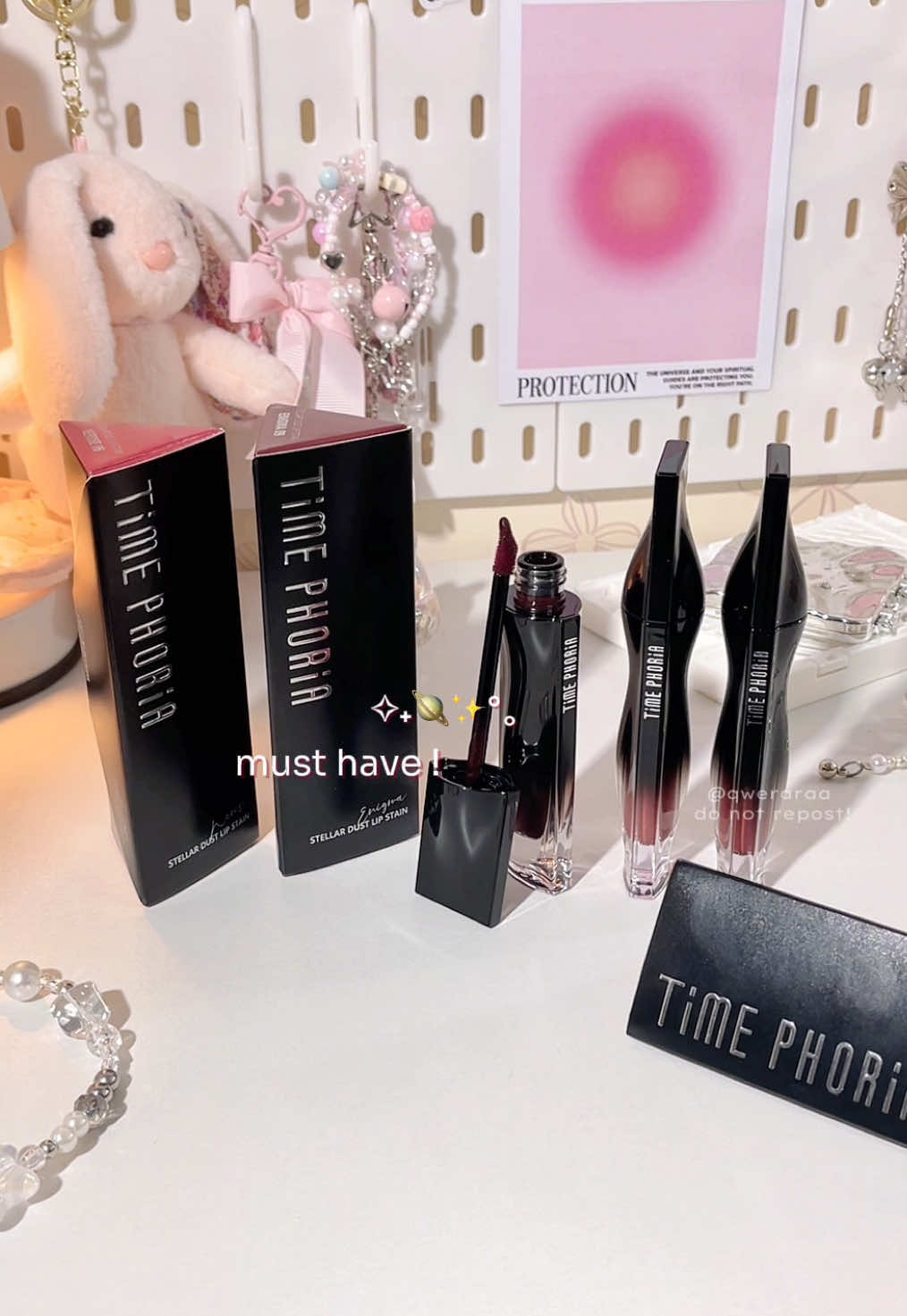 shade enigma best bgtt!😍🍒 lip stain ringan, pigmented, glossy finish dan long lasting ✮⋆˙ #lipstain #lipstainviral #glossylips #BeautyTok #timephoria 