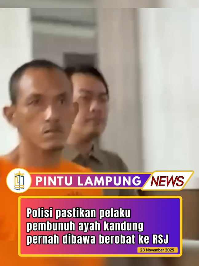 Pembunuhan Ayah di Rajabasa. Pelaku (36) Ternyata Pernah Berobat ke RS Jiwa tahun 2023. Polisi lagi ngecek kebenaran data ini! Tragedi berawal dari cekcok spontan, tapi diketahui hubungan mereka sudah nggak akur 2 tahun.  #kasus #anak #bapak #rajabasa #bandarlampung 