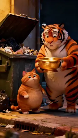 胖橘跟虎哥意外捡到一个聚宝盆#orangecat #funnycat 