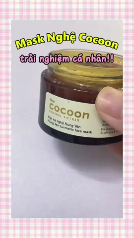 Mặt nạ nghệ cocoon có đỉnh như lời đồn!!!??? Phải kiểm chứng ngay thôi  #skincare #routine #cocoon #viral #xaykenhtiktok 