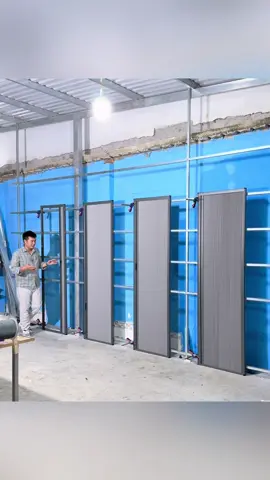 Cửa 4 cánh mặt tiền nhà ac sát mặt đường #vachngandidong #nhomkinhpro #fyp #remtoong #xuhuong 