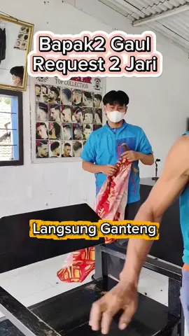 Cukur Model 2 Jari Untuk Papah Muda. 👍💈#pangkasrambut #haircut #trand #fyppppppppppppppppppppppp #lowfade 