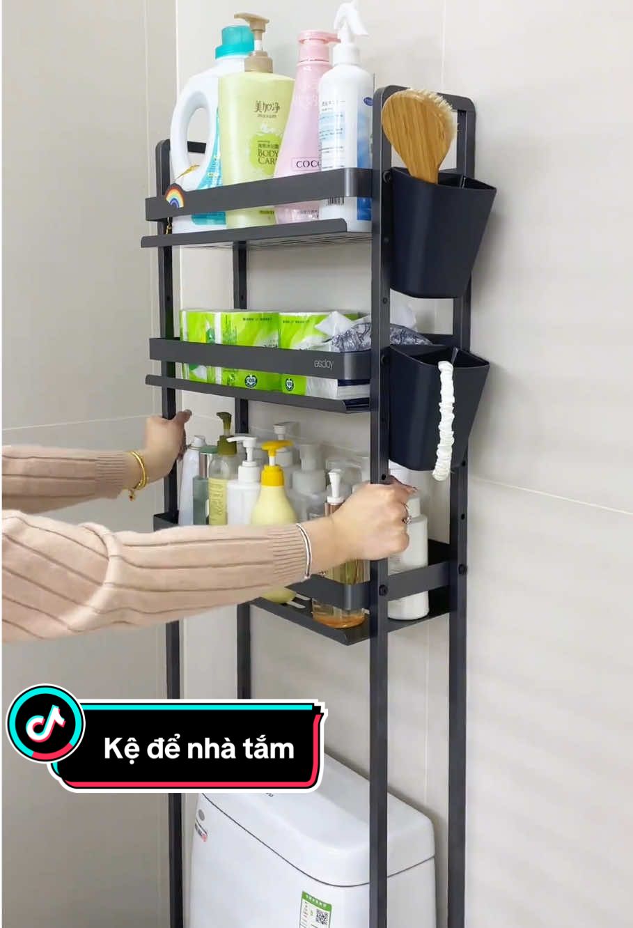 Kệ để nhà tắm #kedantuongnhatam #kedetrentoilet #thungractreotuong 