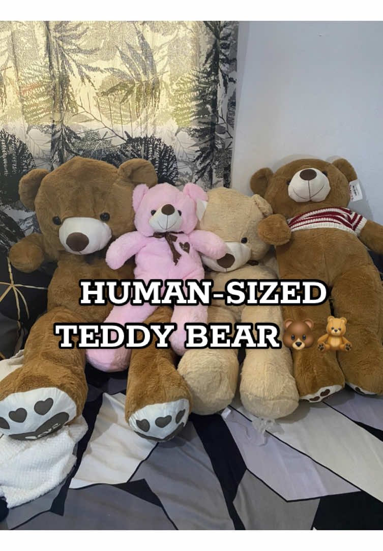 Gift your loved ones with this adorable, huggable and ultra-soft human-sized Teddy bears🧸❤️ #CozyChristmasGift #BigBearHug #GiantTeddyBear #TeddyBearLovers #ChristmasGiftIdeas  