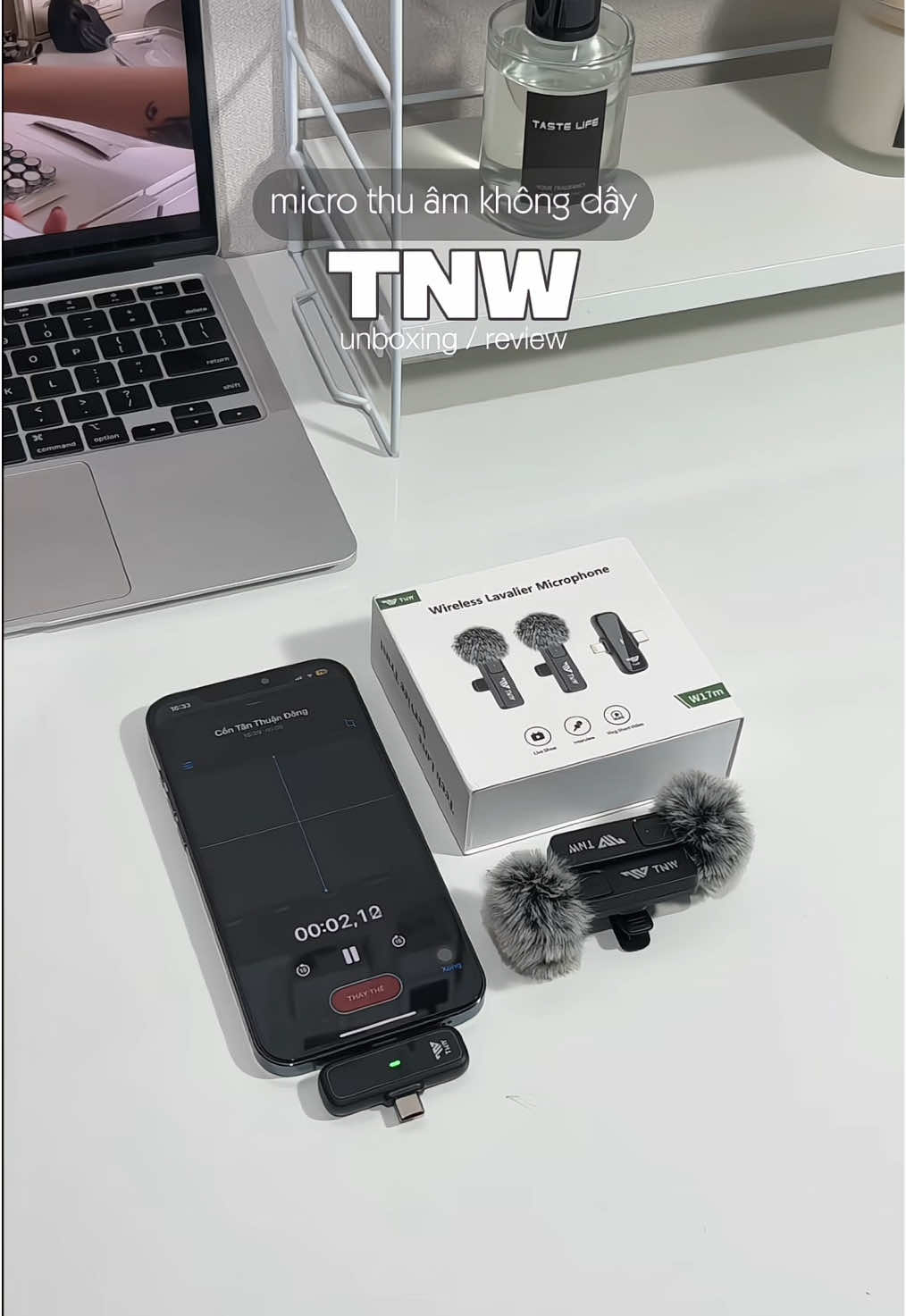 micro thu âm không dây TNW#micro #micthuam #tnw #xuhuong #unboxing 