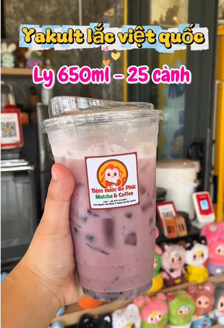 Yakult lắc việt quốc - Ly 650ml #tiemnuocbaphuc #matchalattegovap #matchagovap #yakultlacgovap #yakult 