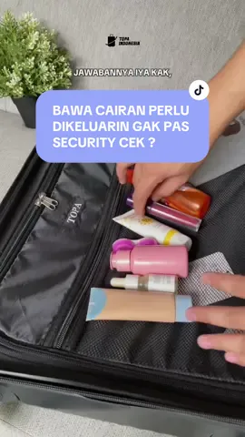 Membalas @shafirahayu ternyata saat security cek barang” ini harus dikeluarin loh  #koperpremium #skincare #fyp #koper #