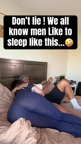 A grown man trapped in a baby’s sleeping position 😭 #funny #couple #relatable #foryou 
