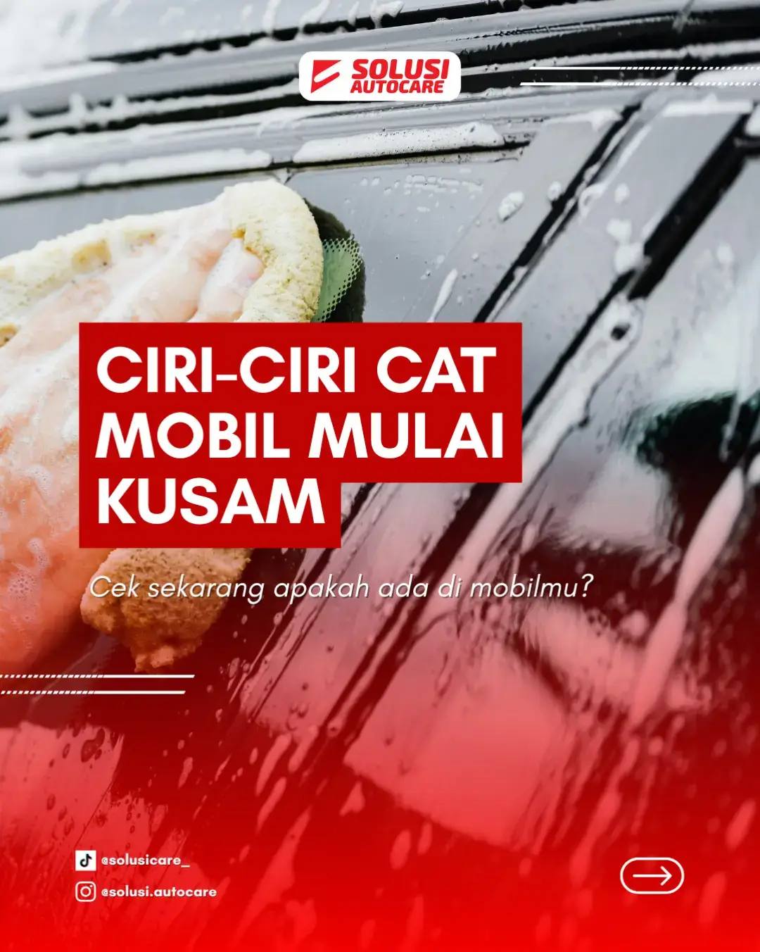 mobil kamu kategori kusam atau tidak? kalo kamu udah nemu ciri-ciri di video ini solusinya langsung hubungi @solusicare_ biar kami bantu atasi masalah mobil kamu ‼️👀 #perawatanmobil #pengkilapmobil #solusiautocare #viral #fyp 
