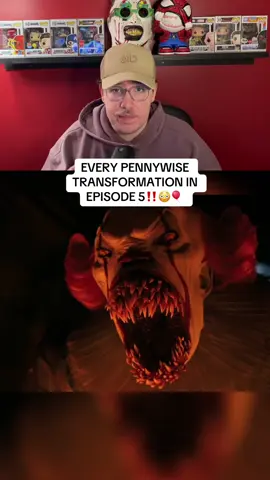 Every Pennywise transformation in It Welcome to Derry Episode 5! | #it #itwelcometoderry #pennywise #horror #horrormovie 