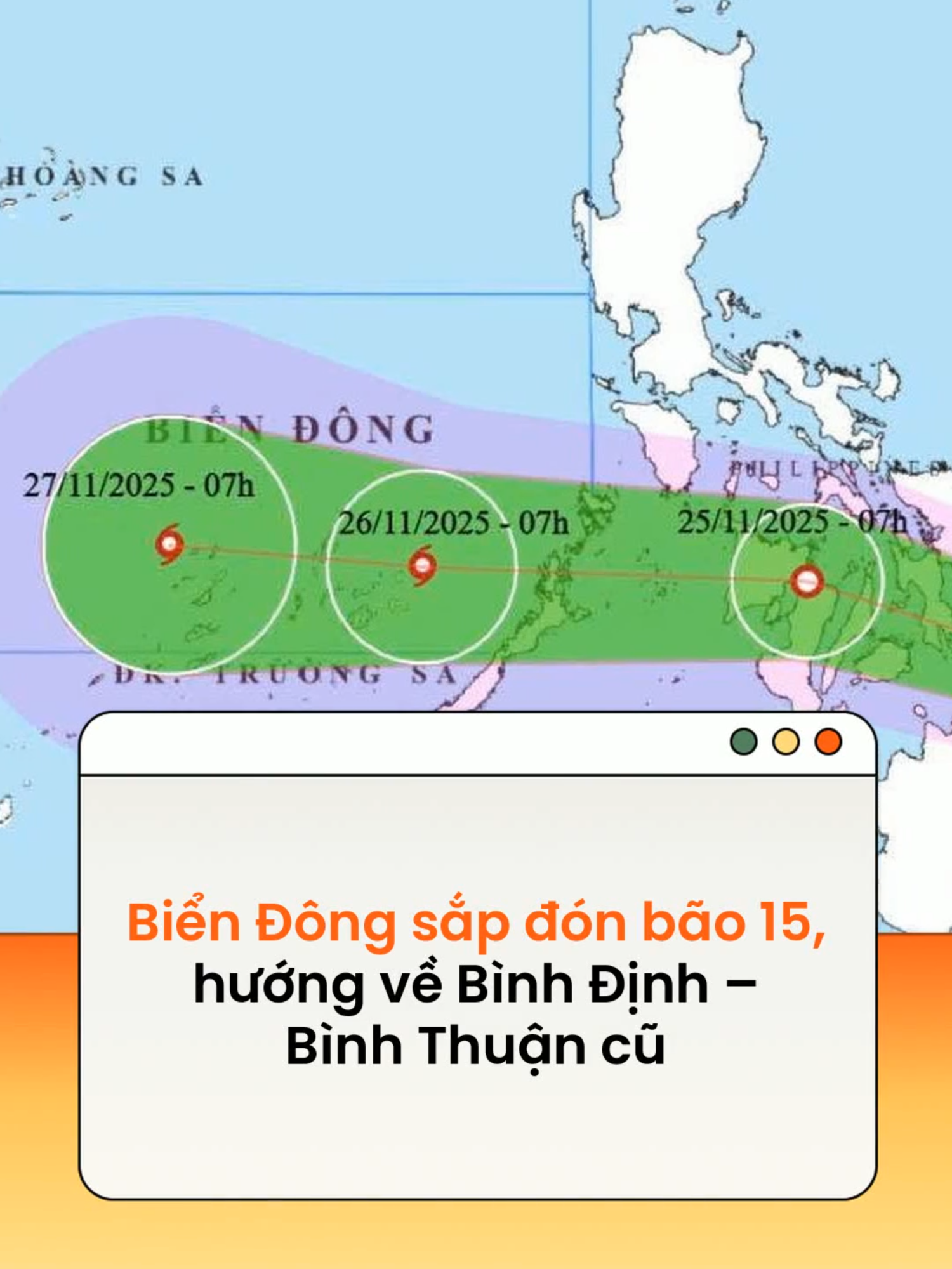 Dự báo đêm mai Áp thấp nhiệt đới vào Biển Đông, hướng về khu vực Bình Định – Bình Thuận cũ, nơi vừa hứng chịu mưa lũ kỷ lục #news #amm  Theo Tiền phong