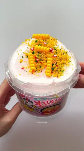 까르보불닭 슬라임🥵                                                    #buldak #slime #asmr #슬라임 #불닭볶음면 