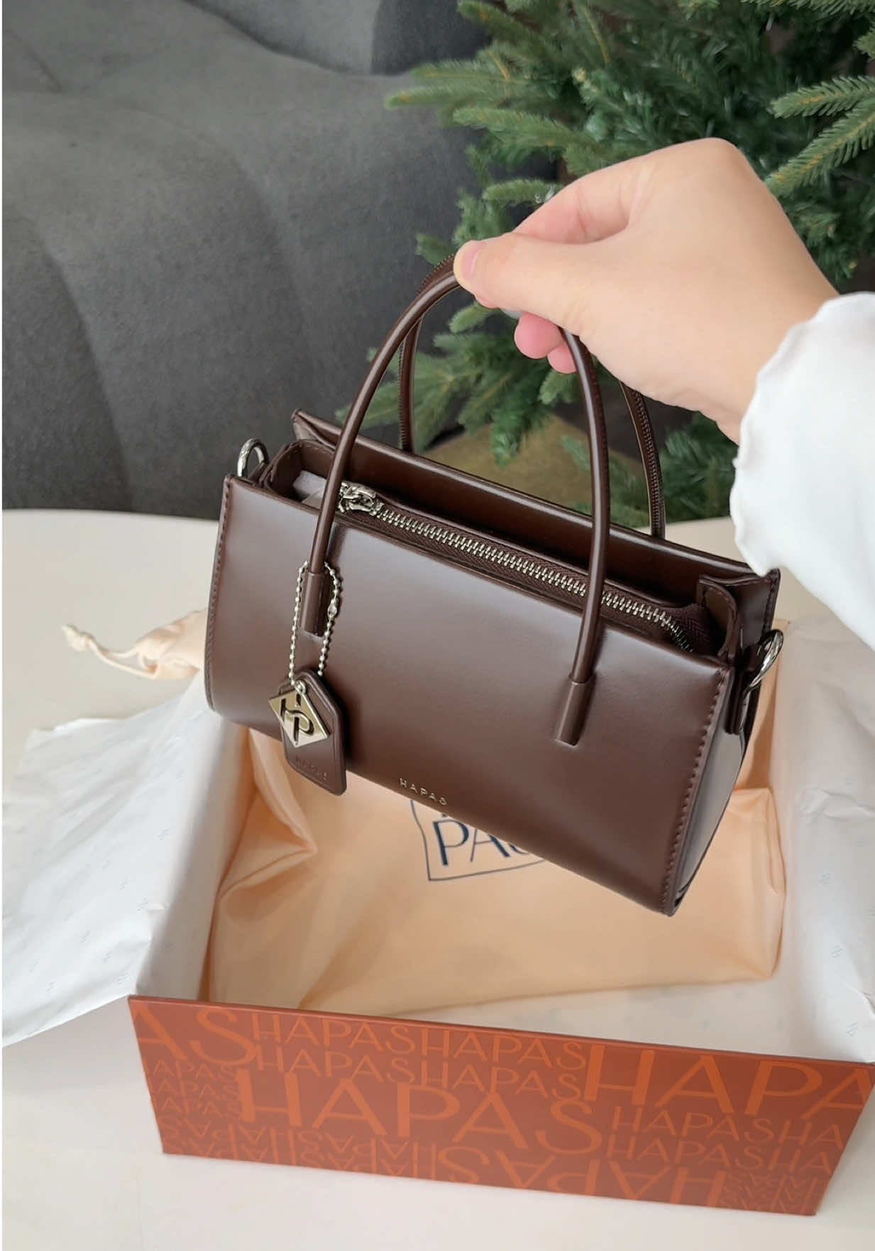 Sao mà năm nay túi thích mấy ẻm túi màu nâu quá đi✨#huongtranreview #hapas #brownie #tuinau 