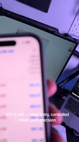 Executed a precise sell setup on Volatility 75 (1s). Clear market structure, clean entry, and disciplined timing — letting the volatility work in my favor while keeping risk controlled. #V75Trading #Volatility75 #ForexSetups #SmartEntries #PrecisionTrading