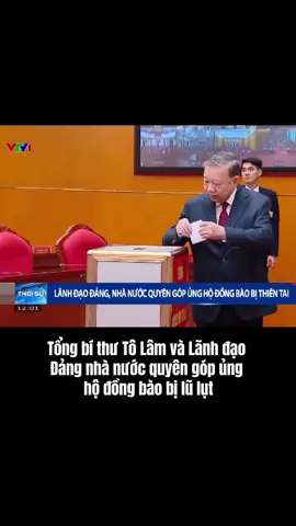 sáng 24/11 tại hội nghị toàn quốc Tổng bí thư Tô Lâm và lãnh đạo Đảng nhà nước quyên góp ủng hộ đồng bào miền Trung bị lũ lụt. #tongbithutolam 