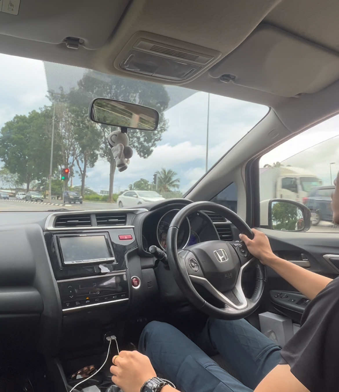 Tq dah keluar💦 #hondafit #hondajazz #L15B 