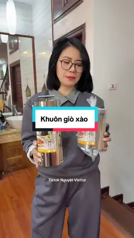 Khuôn giò xào inox #xuhuong #tiktokshop #nguyetviettel #khuongio 