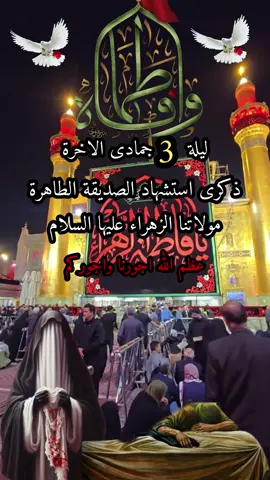 #ليلة-3جمادى-الاخر#استشهاد_فاطمة_الزهراء_عليها_السلام_😥 #الرواية-الثالثة#عظم_الله_اجورنا_واجوركم #يازهراء 