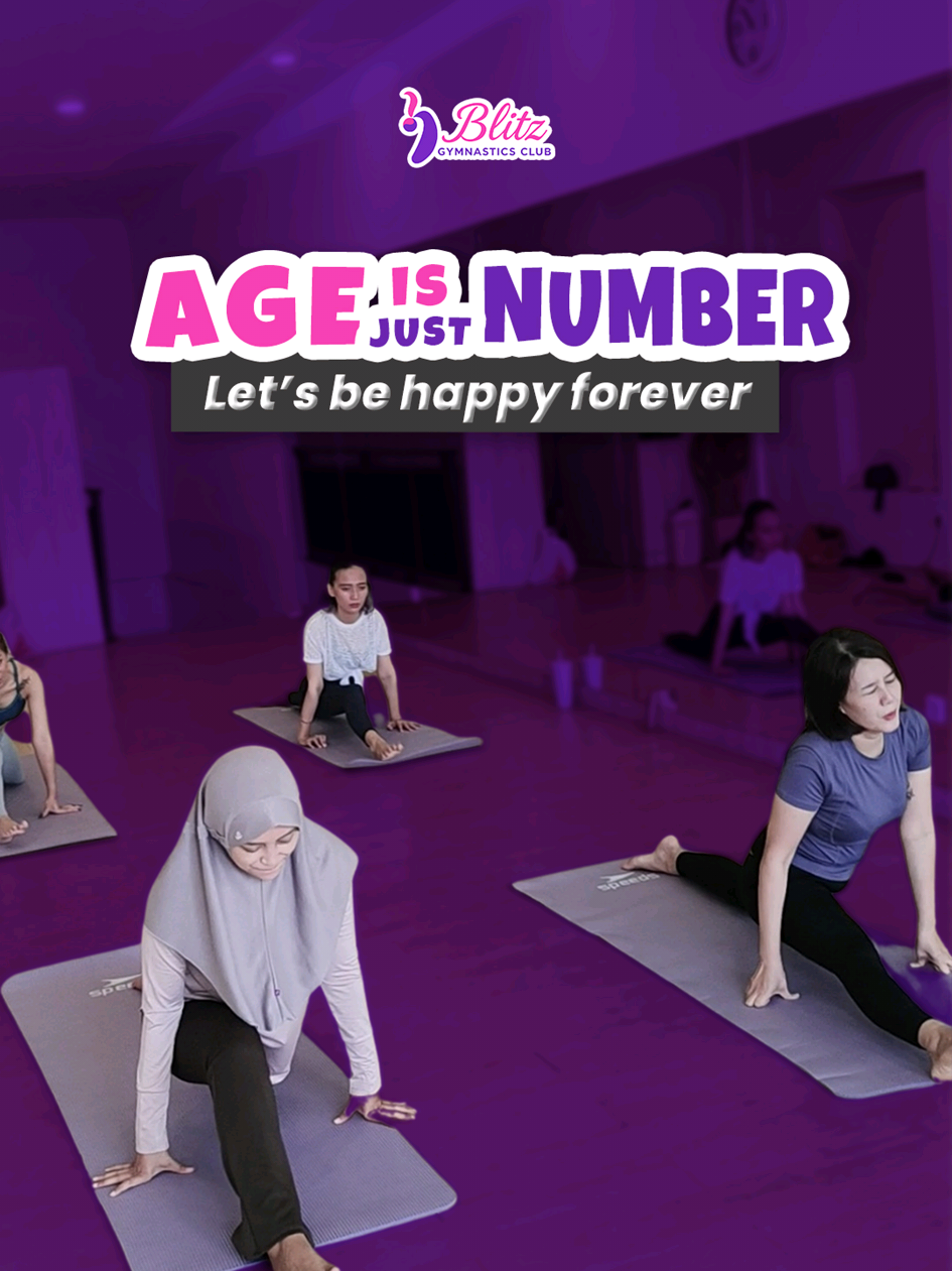✨ No matter where you start, your body is always ready to grow. In our flexibility class, every stretch is a reminder that joy has no age limit and progress feels good at any stage of life. Let’s stay active, confident, and happy together. 💜 #blitz #gymnastics #rhythmicgymnastics #rg #yoga 