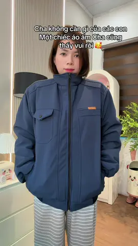 Áo khoác tặng bố lót lông ấm lắm #aokhoacchobo #aokhoactrungnien 