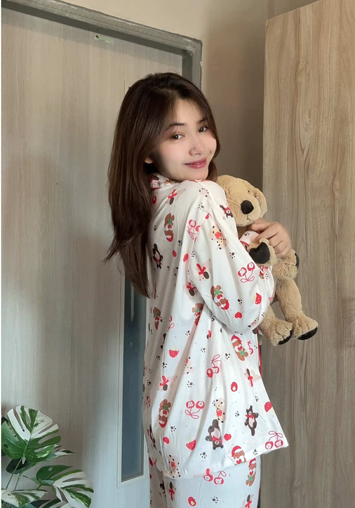 ชุดนอนขายาวแขนยาว ผ้าใส่สบายไม่บาง #ชุดนอนผู้หญิง #ชุดนอนน่ารัก #ชุดนอนขายาว 