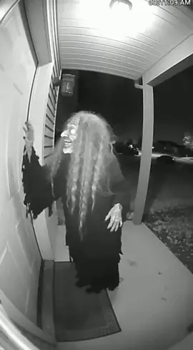 Here’s what to do if a skinwalker witch visits your home 👌 #horror #caughtoncamera #scary #ringcamera #sora 