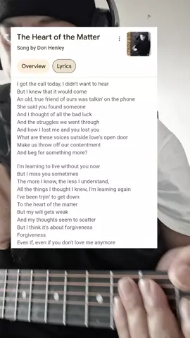 Heart of the Matter. 🎶 #forgiveness 