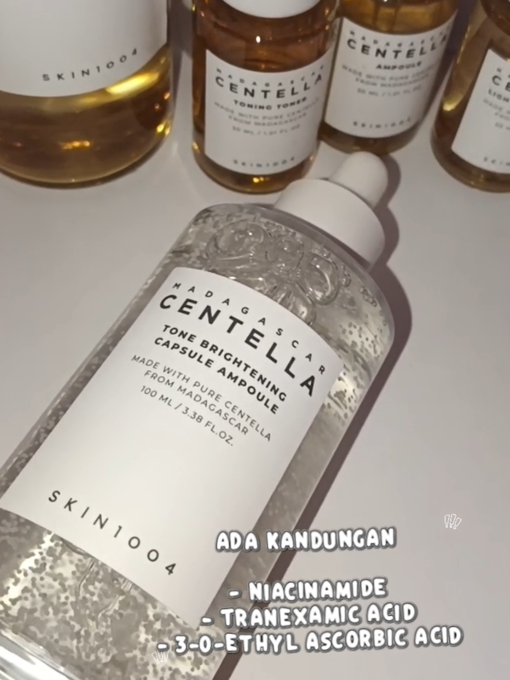 tone brightening capsule ampoule dari skin1004 juaraaa bangettt😻💖 #skin1004 #ampoule #centella #skincare #skincareroutine 