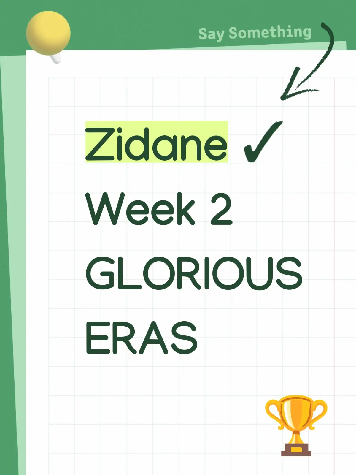 Зинеди́н Язи́д Зида́н (фр. Zinédine Yazid Zidane, араб. زين الدين زيدان‎, кабильск. Zineddin Lyazid Zidan; произношение: [zinedin zidan]; род. 23 июня 1972[1][2][…], 16-й округ Марселя[вд][3], Марсель, Франция) — французский футболист и тренер. Считается одним из величайших игроков в истории футбола[4][5][6][7][8]. Является чемпионом мира по футболу 1998 года, чемпионом Европы по футболу 2000 года, обладатель «Золотого мяча» (1998). Начал свою карьеру в клубе «Канн» на позиции центрального полузащитника, позже выступал за «Бордо», но клубами, сделавшими его известным на весь мир, считаются «Ювентус» и «Реал Мадрид», в составе которых он выиграл двенадцать трофеев. Футбол Зинедин Зидан Общая информация Полное имя Зинедин Язид Зидан Прозвище Зизу (фр. Zizou) Родился 23 июня 1972[1][2][…] (53 года) 16-й округ Марселя[вд], Марсель, Франция[3] Гражданство  Франция Рост 185 см Позиция полузащитник Молодёжные клубы 1982—1983	Флаг Франции (1974—2020) Сен-Анри 1983—1987	Флаг Франции (1974—2020) Сетем-ле-Валлон 1987—1988	Флаг Франции (1974—2020) Канн Клубная карьера[* 1] 1988—1992	Флаг Франции (1974—2020) Канн	61 (6) 1992—1996	Флаг Франции (1974—2020) Бордо	139 (28) 1996—2001	Флаг Италии (1946—2003) Ювентус	151 (24) 2001—2006	Флаг Испании Реал Мадрид	155 (37) 1988—2006	Всего за карьеру	506 (95) Национальная сборная[* 2] 1988—1989	Флаг Франции (1974—2020) Франция (до 17)	4 (1) 1989—1990	Флаг Франции (1974—2020) Франция (до 18)	6 (0) 1990—1994	Флаг Франции (1974—2020) Франция (до 21)	20 (3) 1994—2006	Флаг Франции (1974—2020) Франция	108 (31) 1995	Флаг Франции (1974—2020) Франция (B)	1 (0) Тренерская карьера[* 3] 2013—2014	Флаг Испании Реал Мадрид	асс. 2014—2016	Флаг Испании Реал Мадрид Кастилья 2016—2018	Флаг Испании Реал Мадрид 2019—2021	Флаг Испании Реал Мадрид Международные медали Чемпионаты мира Золото	Франция 1998 Серебро	Германия 2006 Чемпионаты Европы Бронза	Англия 1996 Золото	Бельгия/Нидерланды 2000 Средиземноморские игры Золото	Лангедок — Руссильон 1993	футбол fcmobile #fyp #fcmobile  #viral #Zidane  #CapCut 