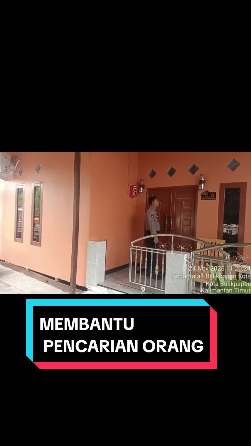 MEMBANTU PENCARIAN ORANG - Sdra.RXXX pada hari Sabtu tanggal 22 November 2025,pukul.19.00 wita terakhir terlihat pamit dari rumah menuju ke masjid Al - Ula Balikpapan Barat; - Sekitar pukul.21.00 wita dari rekaman CCTV terlihat sdra.RXXX,keluar dari Masjid  Al- Ula menuju pintu keluar belakang masjid ke arah perkampungan; - Keluarganya yang diwakili istrinya ( sdri.AXXh)  melaporkan ke Polsek Balikpapan Barat telah hilang dan belum kembali sedangkan sepeda motor masih di masjid Al-ula; - Mendapat laporan tersebut petugas dan Bhabinkamtibmas merespon dan menelusuri jejak dari Sdra.RXXX untuk mencari keberadaan sdra.RXXXo.