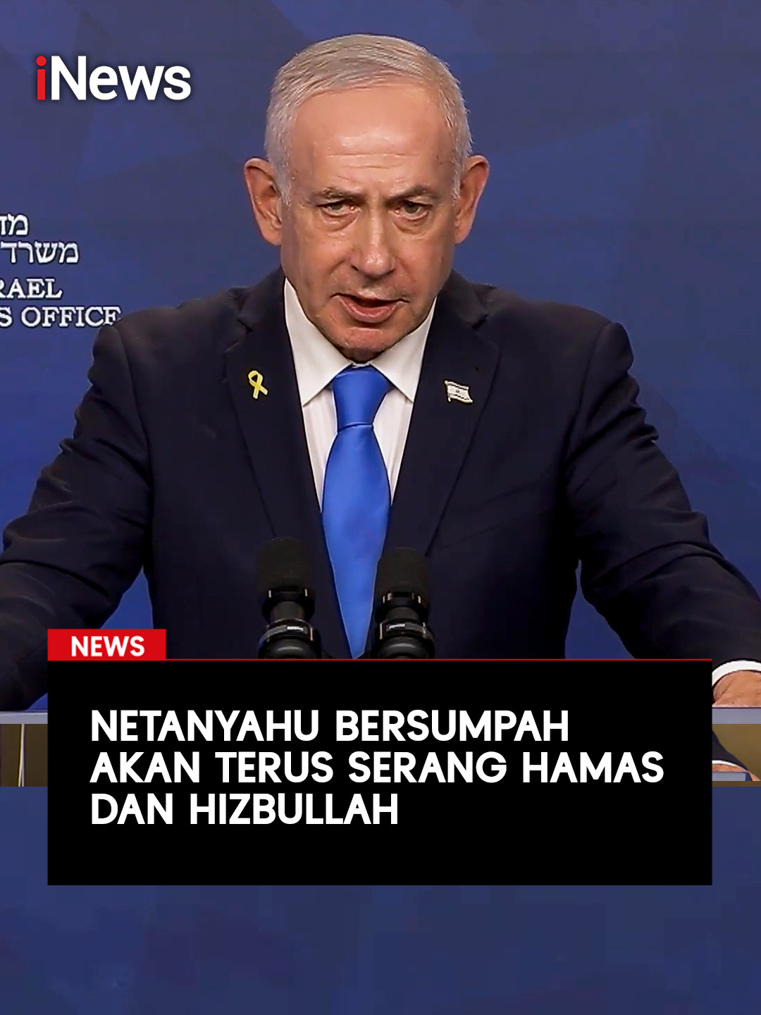 Perdana Menteri Israel Benjamin Netanyahu menegaskan Israel akan melakukan apapun untuk menghentikan kelompok Hizbullah dan Hamas. Dia bersumpah Israel akan terus menyerang dua kelompok itu. Diketahui Badan pertahanan sipil Gaza mengatakan 21 orang tewas dan puluhan lainnya terluka dalam beberapa serangan udara Israel pada Sabtu (22/11), sementara Hamas dan Israel kembali saling tuduh melanggar gencatan senjata yang rapuh yang telah berlaku sejak 10 Oktober. Netanyahu menyebut pihaknya menyerang Hizbullah akhir pekan ini. Dia bahkan mengklaim Hamas juga telah melanggar kesepakatan gencatan senjata. Baca selengkapnya hanya di  https://www.inews.id/news #iNews #PMIsrael #Hamas #Gaza #Beirut #Lebanon