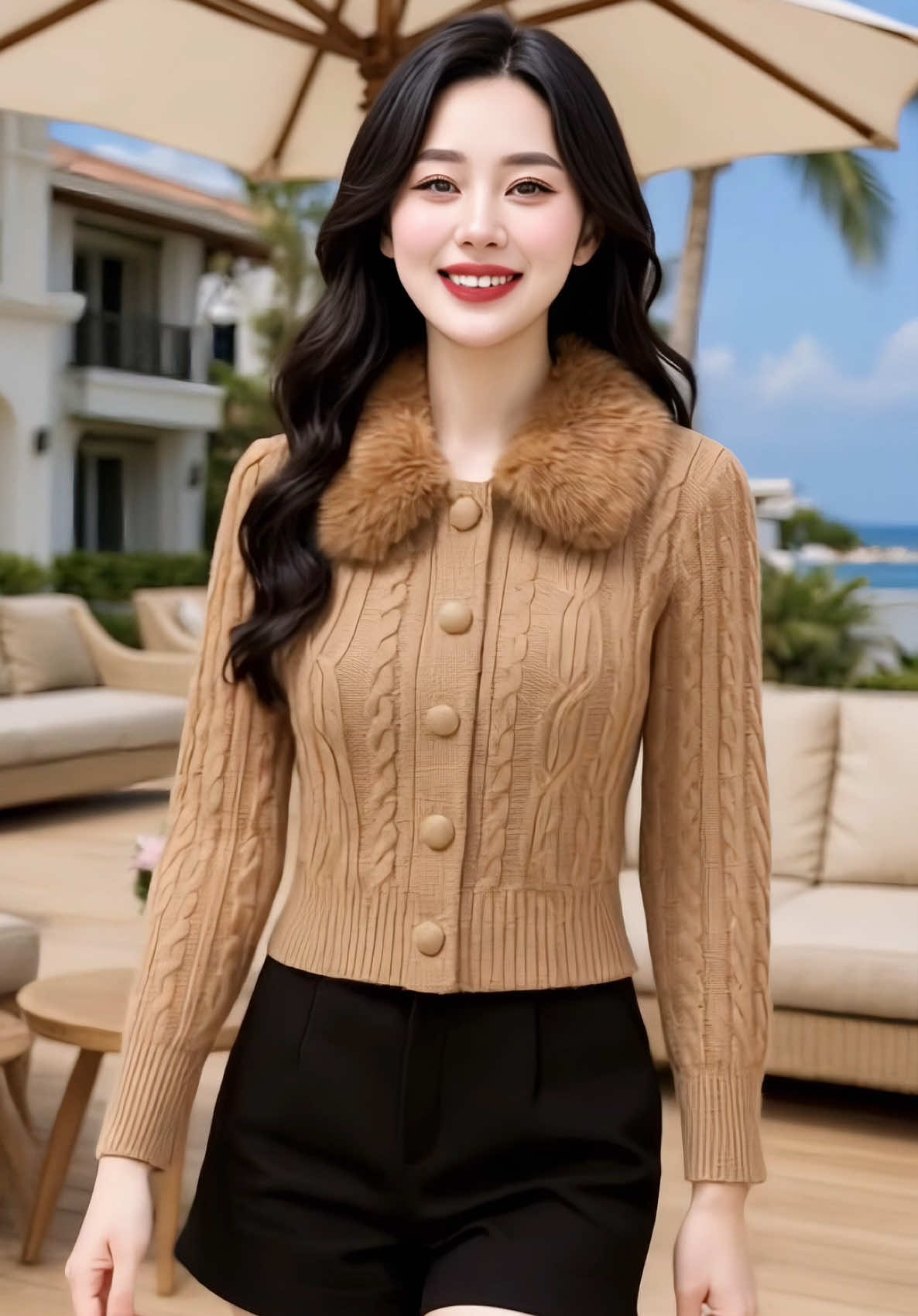 ✨ Áo len cổ lông mềm mịn cho nàng thích style trẻ trung ✨ #aolencollong #aokhoacdep #outfitmuadong #phongcachsang #outfitxinh  @Khánh Ngân Store  @Khánh Ngân Store  @Khánh Ngân Store 