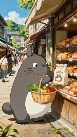 一人の時もよく食べて、よく寝て、よく自分を愛してください#トトロ #ai #fypシ゚ #にほん #japan 