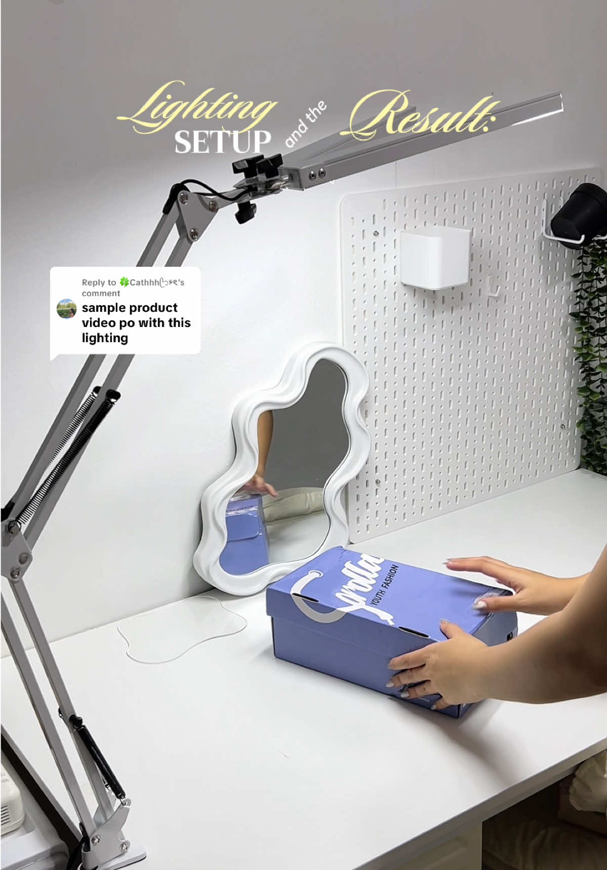 Replying to @🍀Cathhhᥫ᭡۶ৎ ito na sis❤️ #lamp #desklamp #lightingsetup #tablesetup #affiliateessentials 