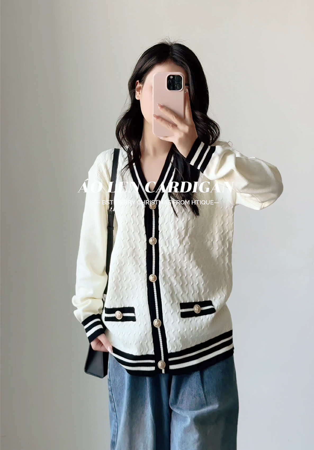 Nhìn là muốn mua lun nè 😬 #aocadigan #aocadiganlen #aolencardigan #aokhoaclen 