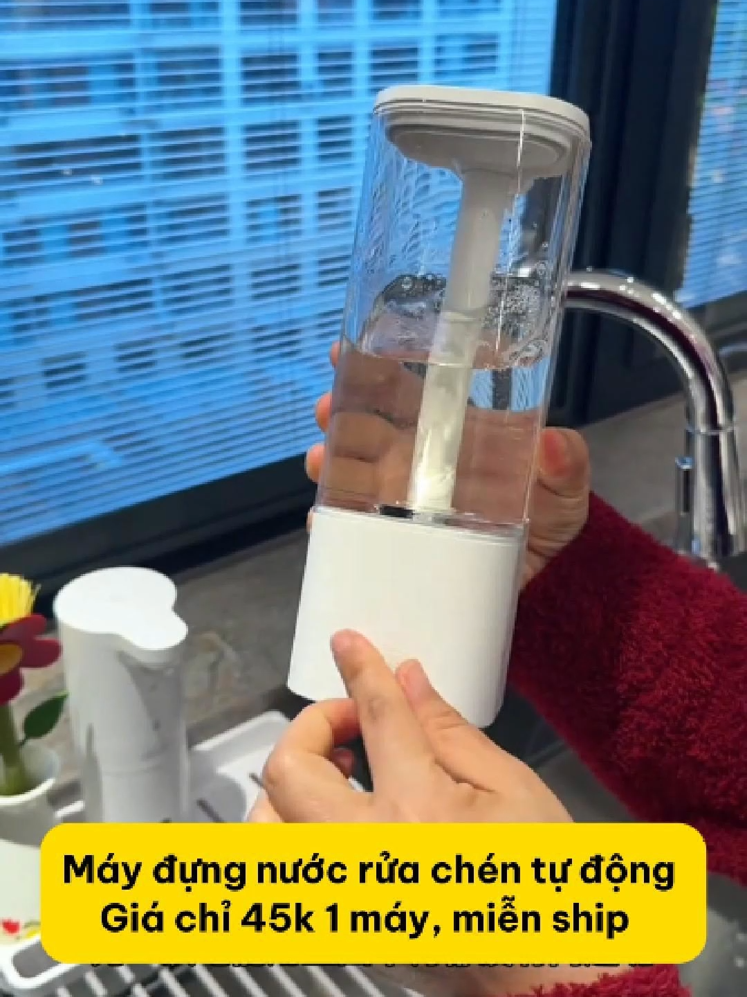 Máy đựng nước rửa chén tự động #xuhuong #giadungthongminh #giadungtienich