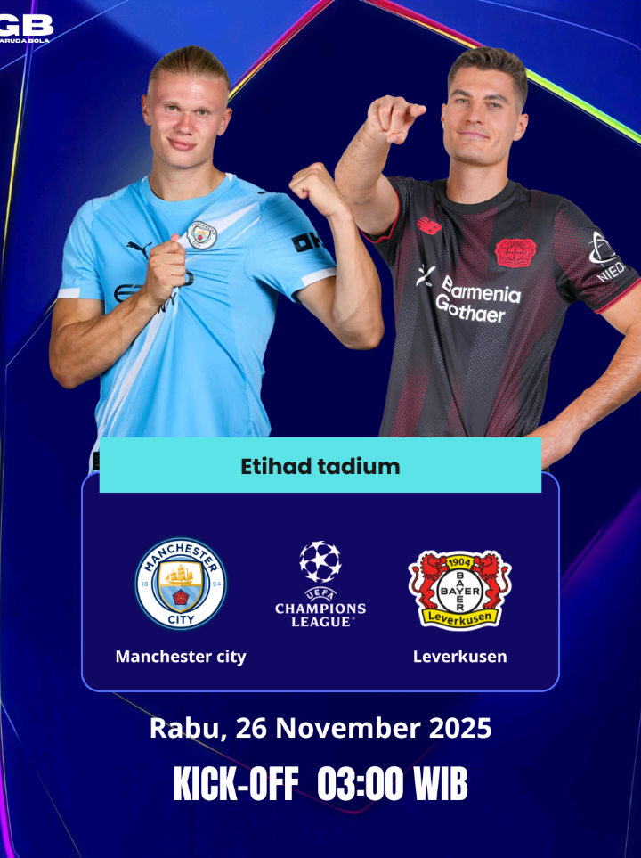 🚨NEXT MATCH, Manchester city vs Leverkusen, matchday ke 5. #uefachampionsleague  #manchestercity #leverkusen  #olahragatiktok #jadwalligachampions 